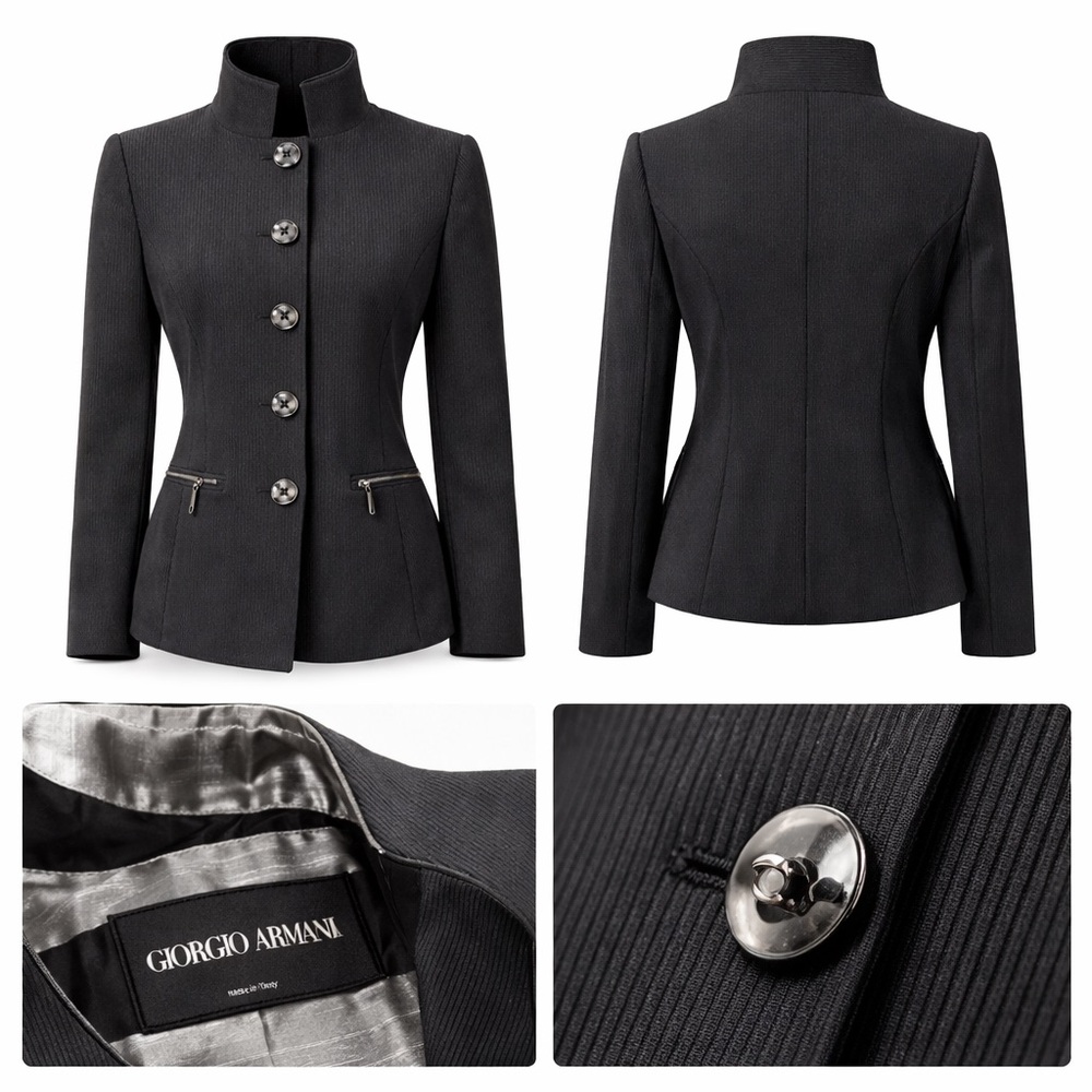 Vintage Giorgio Armani Black Label Made In Italy Size 4